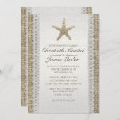 Invitations de mariage à la plage de Starfish (Devant / Derrière)