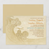 Invitations de mariage à la plage des vagues de me (Devant / Derrière)