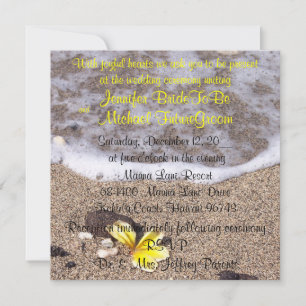 Invitations de mariage à la plage tropicale