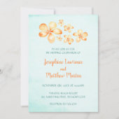 Invitations de mariage à la Plumeria Island (Devant)