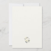 Invitations de mariage à la rose blanche (Dos)