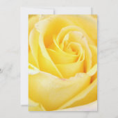 Invitations de mariage à la rose jaune élégante (Dos)