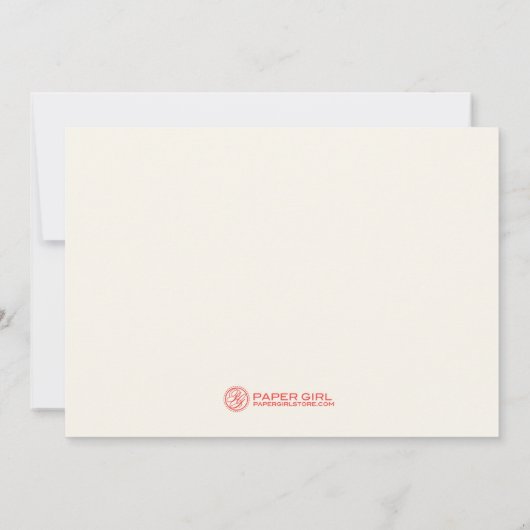 Invitations de mariage à la Starfish (Dos)