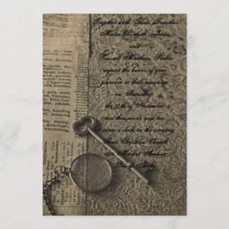 Invitations de mariage à la vapeur