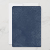 Invitations de mariage à l'aquarelle bleue (Dos)
