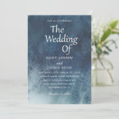 Invitations de mariage à l'aquarelle de la marine (Debout devant)