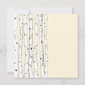 Invitations de mariage à l'arbre à bouleau à crème (Dos)