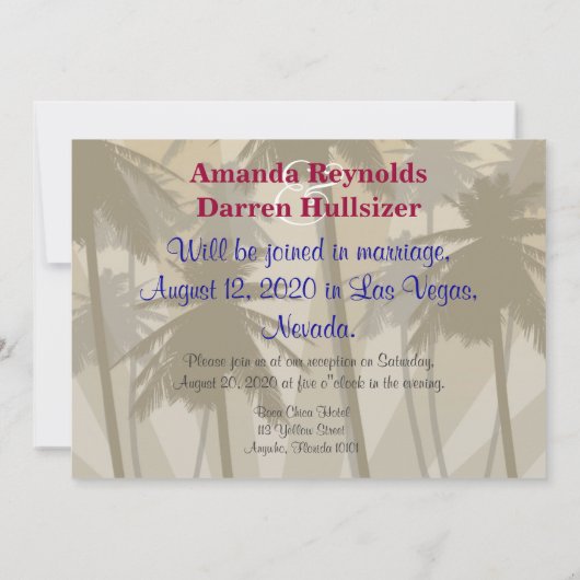 Invitations de mariage à Las Vegas (Dos)