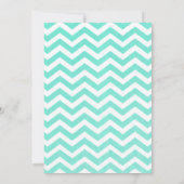 Invitations de mariage à l'élégante Chevron Zigzag (Dos)