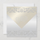 Invitations de mariage à l'élégante perle (Devant)