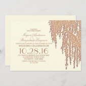 Invitations de mariage à l'extérieur du Willow tre (Devant / Derrière)
