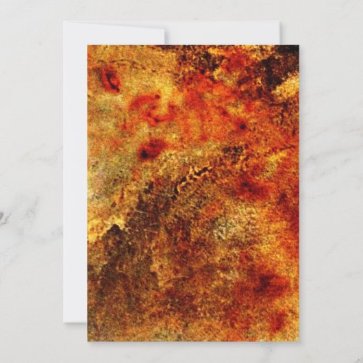 Invitations de mariage à l'orange brulé russe (Dos)