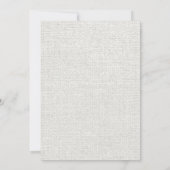 Invitations de mariage à Mason Jar Burlap (Dos)