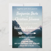 Invitations de mariage à Mountain Lake (Devant)