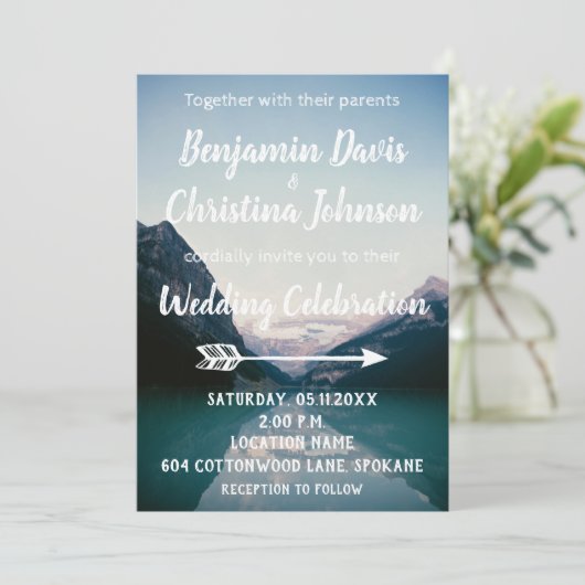 Invitations de mariage à Mountain Lake (Debout devant)