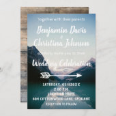 Invitations de mariage à Mountain Lake (Devant / Derrière)