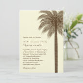 Invitations de mariage à Palm Beach - Brown (Debout devant)