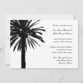 Invitations de mariage à Palm Tree | invitations t (Devant)