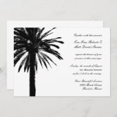 Invitations de mariage à Palm Tree | invitations t (Devant / Derrière)