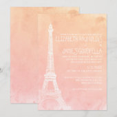 Invitations de mariage à Paris (Devant / Derrière)