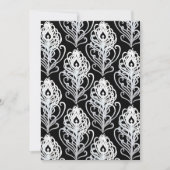 Invitations de mariage à plumes de paquebot violet (Devant)