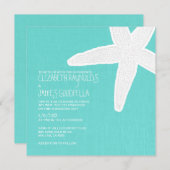Invitations de mariage à Starfish Beach (Devant / Derrière)