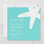 Invitations de mariage à Starfish Beach (Devant)