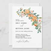 Invitations de mariage à thème agrumes modernes mo (Devant)