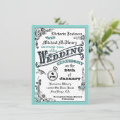 Invitations de mariage à vapeur victorienne (Debout devant)