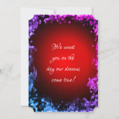 Invitations de mariage Abstraites multicolores aud (Devant)