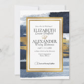 Invitations de mariage Abstraites | Photo Blue Gil (Devant)