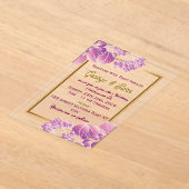 Invitations de mariage acrylique (Poser)