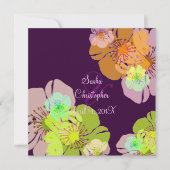 INVITATIONS DE MARIAGE ALOHA/LUAU/ARRIÈRE - PLAN D (Devant)