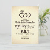 Invitations de mariage amusantes et créatives (Debout devant)