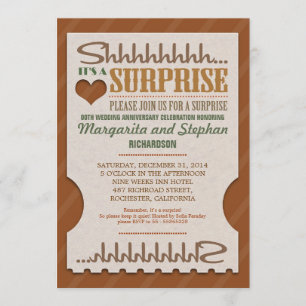 invitations de mariage anniversaire surprise belle