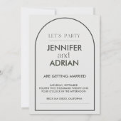 Invitations de mariage Arch (Dos)