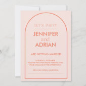 Invitations de mariage Arch (Dos)