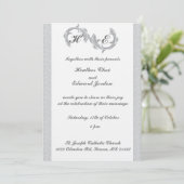 Invitations de mariage Argent (Debout devant)