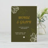 Invitations de mariage Art (Debout devant)