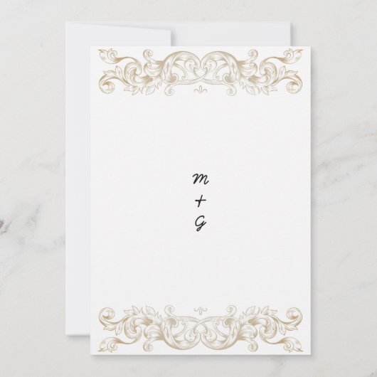 Invitations de mariage Art (Dos)