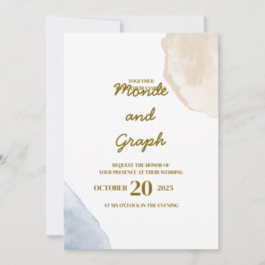 Invitations de mariage Art (Devant)