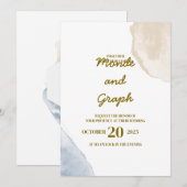 Invitations de mariage Art (Devant / Derrière)