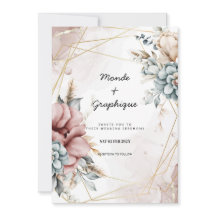 Invitations de mariage Art