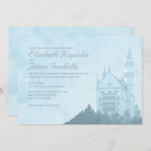 Invitations de mariage au château de Fairytale (Devant / Derrière)
