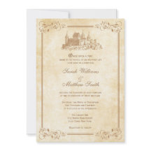 Invitations de mariage au château de Fairytale