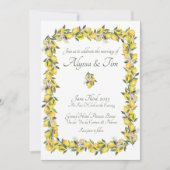 Invitations de mariage au citron (Devant)