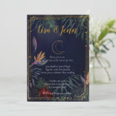 Invitations de mariage au clair de lune tropicale (Debout devant)