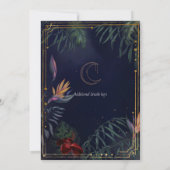 Invitations de mariage au clair de lune tropicale (Dos)