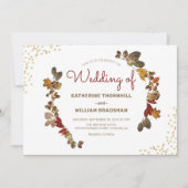 Invitations de mariage automnales modernes (Devant)