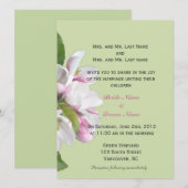 Invitations de mariage aux fleurs d'Apple (Devant / Derrière)